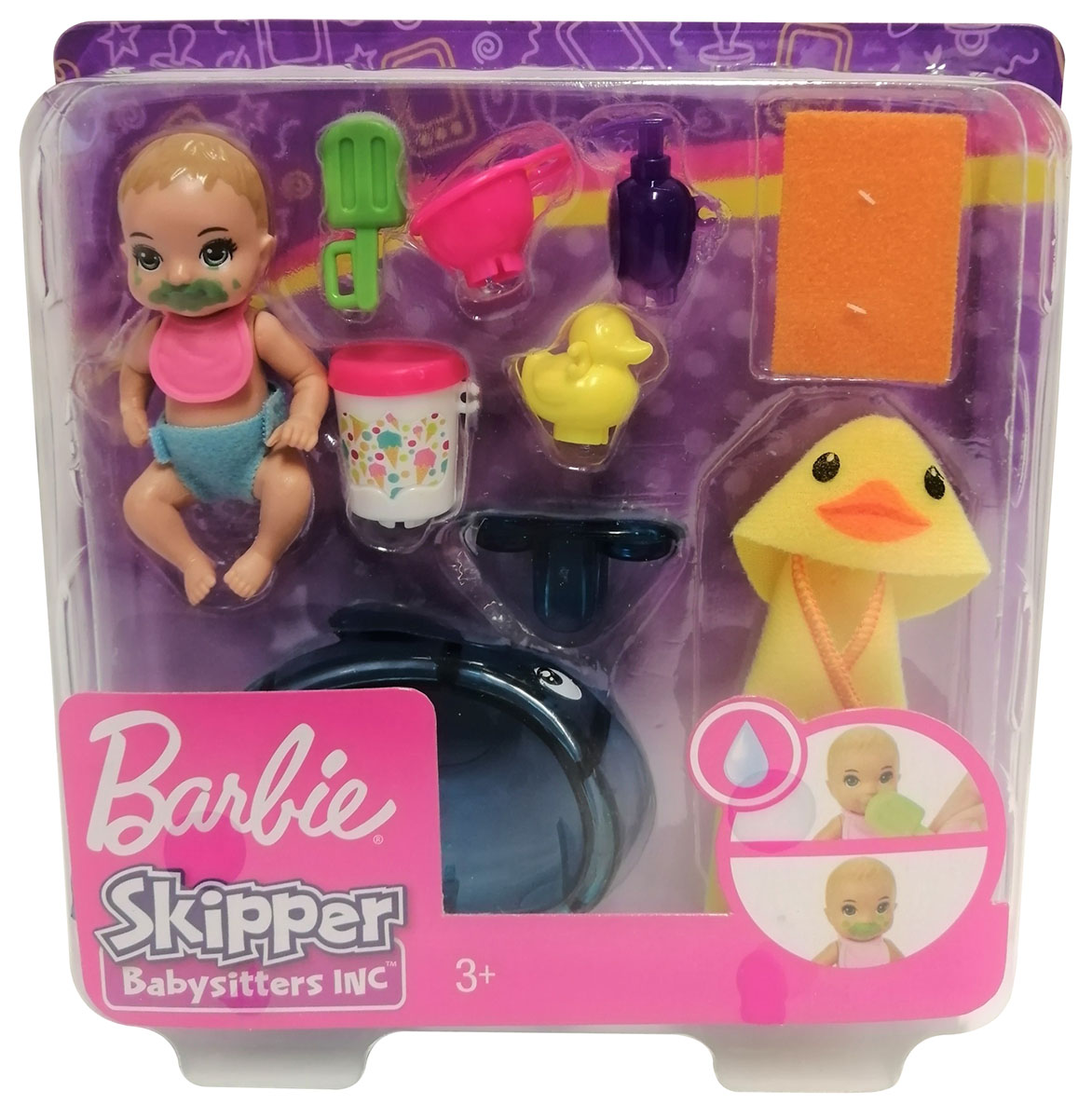 MATTEL BARBIE SKIPPER Babysitter Inc Baby Puppen Spielset mit Zubehör